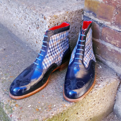 tweed oxford boot