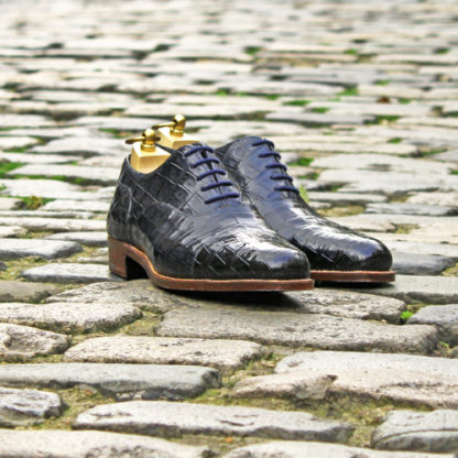 navy crocodile shoes