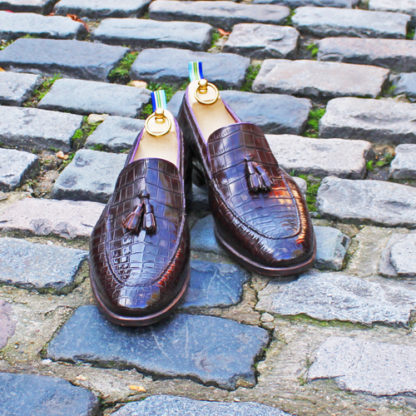 crocodile tassel loafers