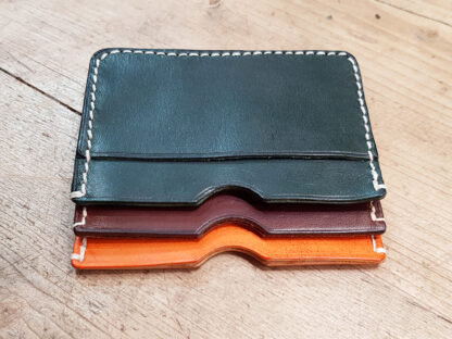 card case in veg tanned leather