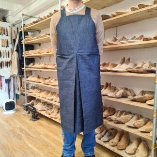 shoemaker's apron in denim