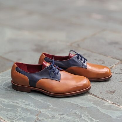 two-tone derby shoes