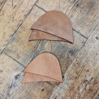 pit tanned leather toe puffs for shoe making