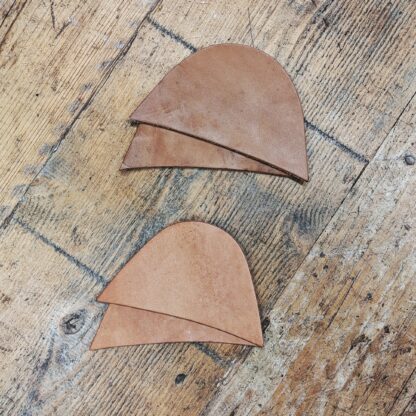 pit tanned leather toe puffs for shoe making