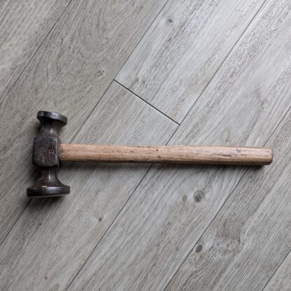 shoe hammer with wooden handle