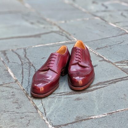 burgundy custom shoes